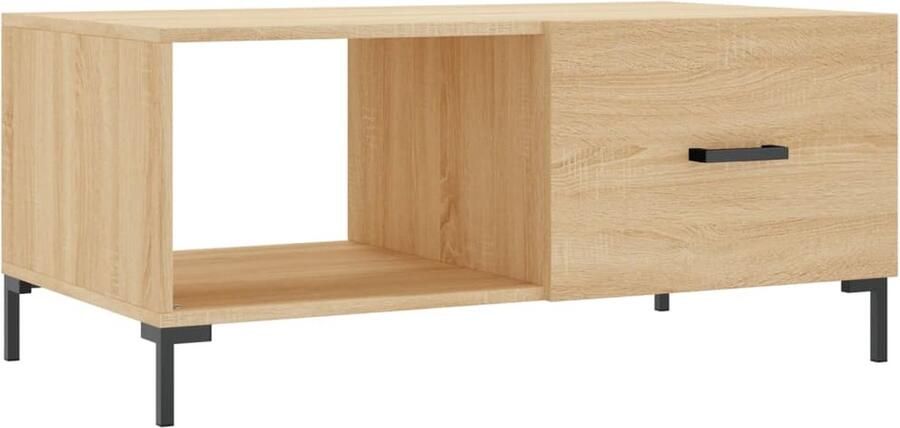 VidaXL Salontafel 90x50x40 cm Sonoma Eiken Salontafel Houten Salontafel Eiken Salontafel Bruine Salontafel Salontafels Met Lade Tv Tafels Living Room Furniture