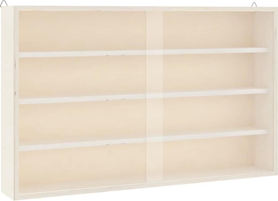 VidaXL Houten vitrinekast met deuren 60x8 5x37cm
