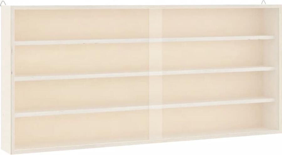 VIDAXL Houten verzamelvitrine met deuren 80x8 5x37 cm