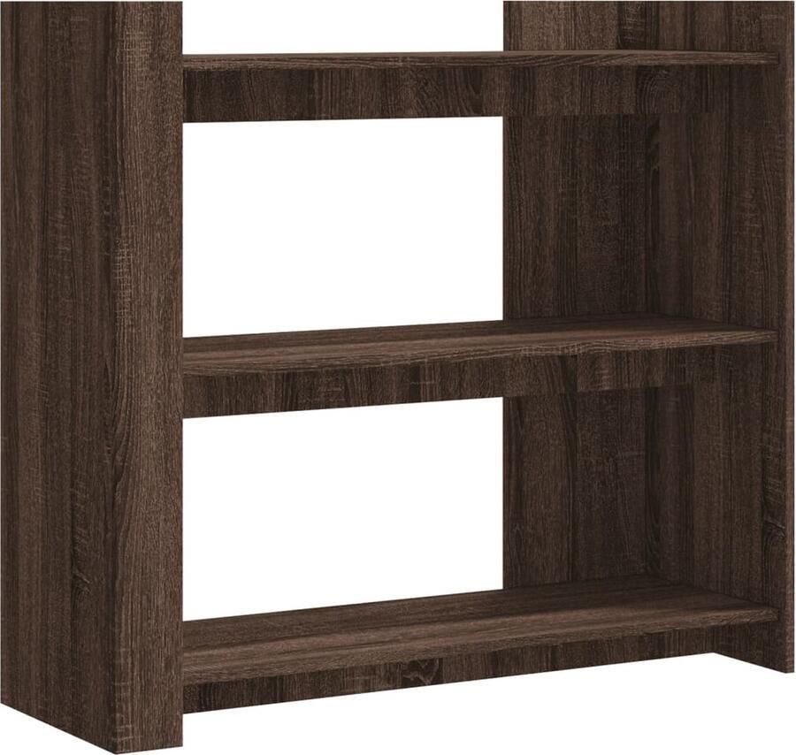 VidaXL Wandtafel 100x35x90 cm bewerkt hout bruin eikenkleurig Wandtafel Houten Wandtafel Eiken Wandtafel Bruine Wandtafel Salontafel
