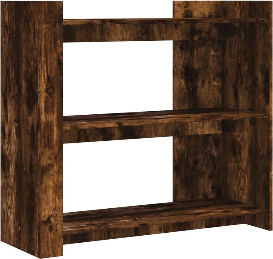 VidaXL Wandtafel 100x35x90 cm bewerkt hout gerookt eikenkleurig Wandtafel Houten Wandtafel Bruine Wandtafel Vintage Wandtafel Salontafel - Foto 2