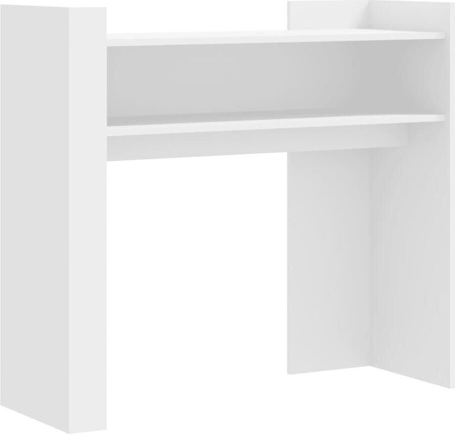 VidaXL Wandtafel 100x35x90 cm Bewerkt hout Wit Wandtafel Consoletafel Houten Tafel Witte Tafel Salontafel Entreetafel Opbergkast