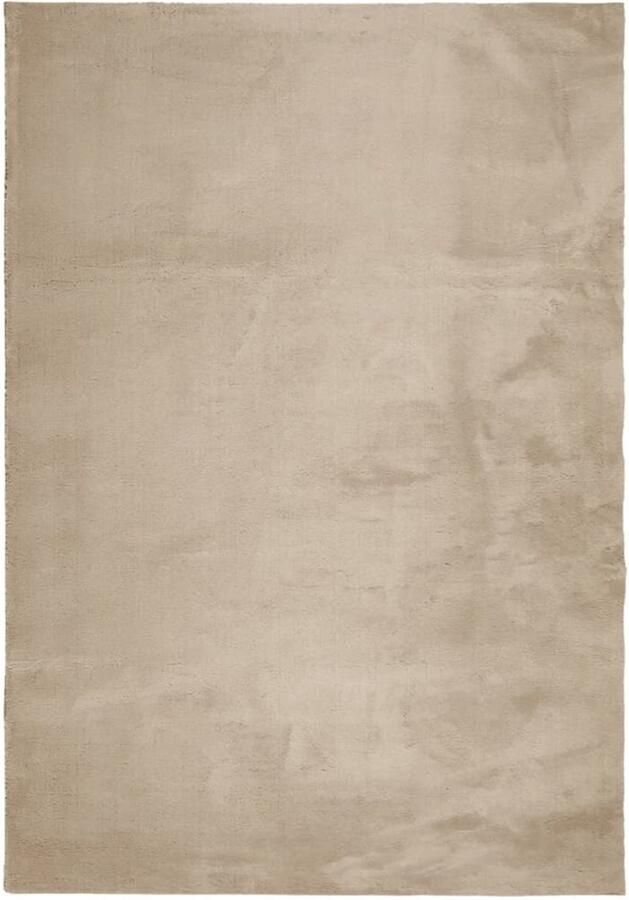 The Living Store Huarte Vloerkleed 160 x 230 cm Zandkleurige Polyester Poolhoogte 18 mm Vloerkleed Huiskamer Tapijt Woonkamer Decoratie Beige Vloerkleed Polyester Vloerkleed