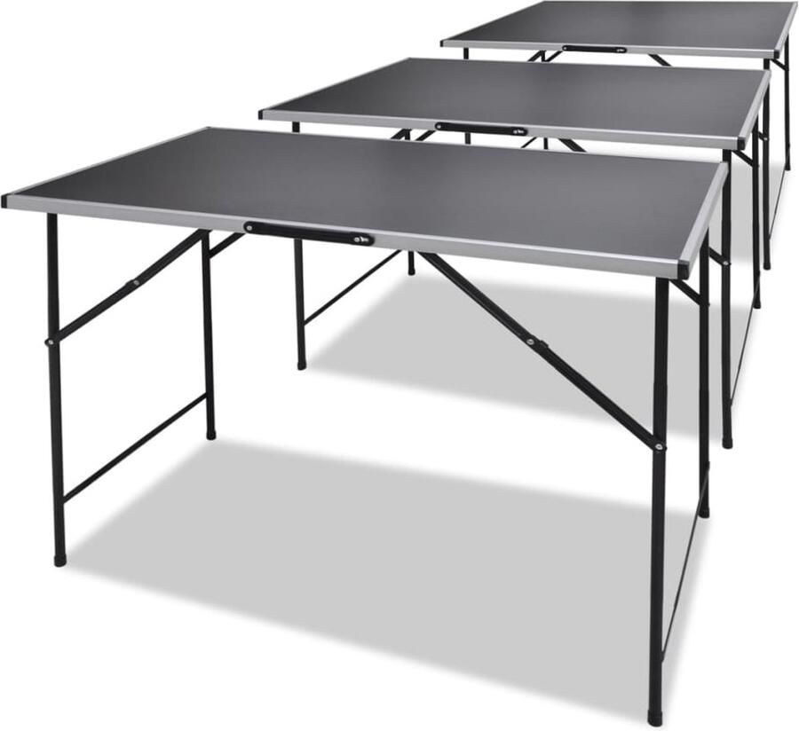 The Living Store Behangtafels inklapbaar 3 st Behangtafel Inklapbare Tafel Kanteltafeltje DIY Tafel Creatieve Tafel - Foto 2
