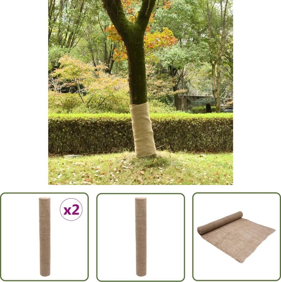 The Living Store Jute Rol 1 x 50 m 100% natuurlijke jute Ideaal voor decoratie Rol Jute Stof Jutemateriaal Decoratieve Jute Gordijn