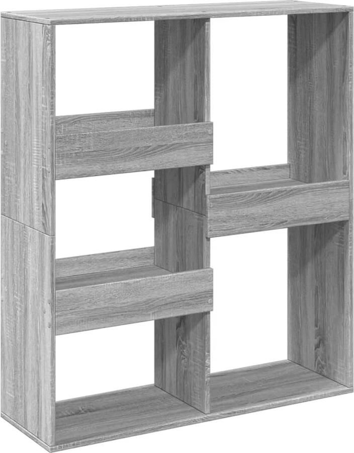 VidaXL kamerscherm 100x33x115 cm bewerkt hout grijs sonoma eikenkleur