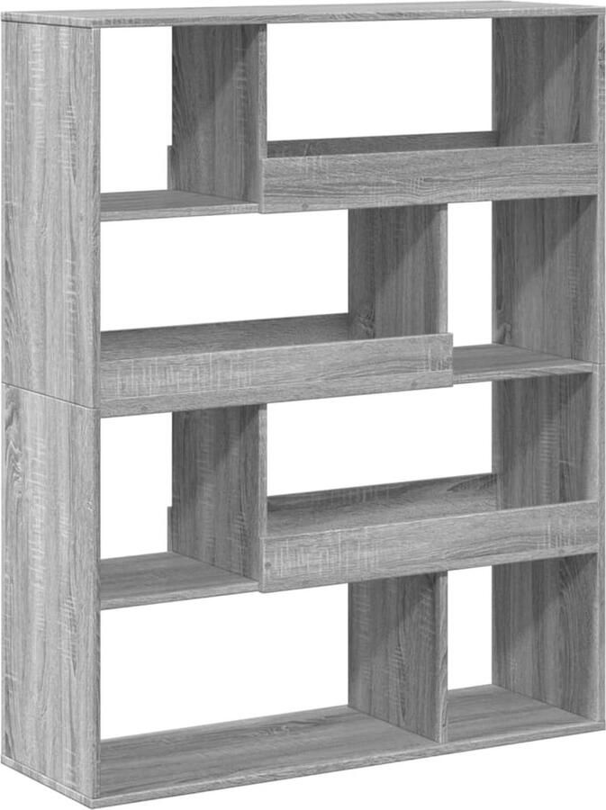 VidaXL kamerscherm 100x33x125 5 cm bewerkt hout grijs sonoma eiken