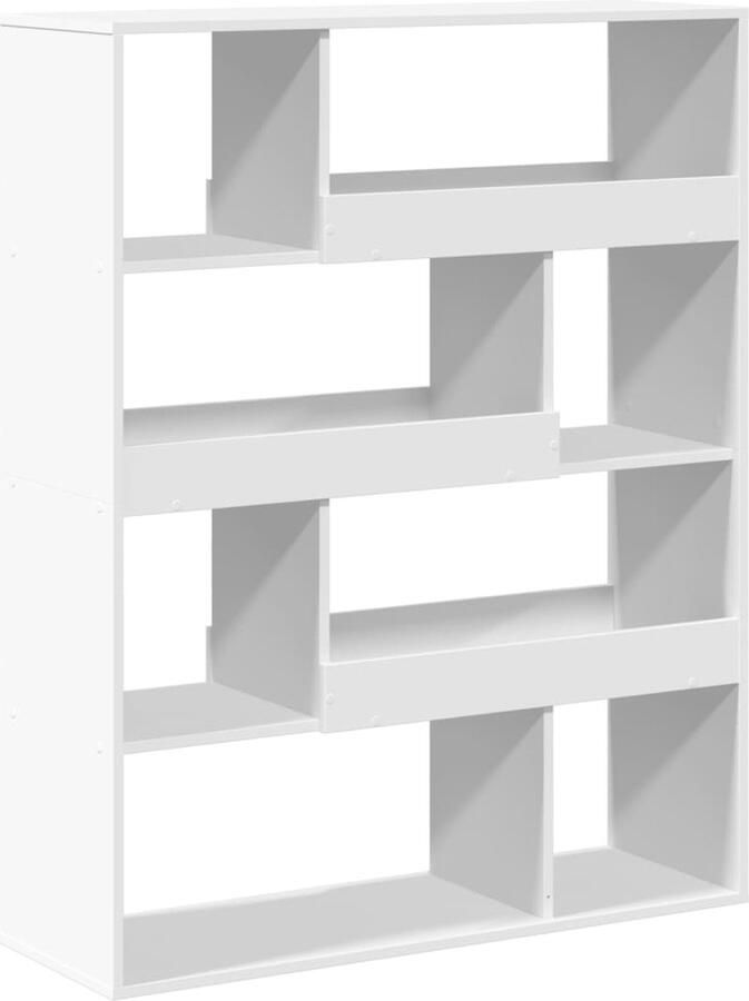 VidaXL Kamerscherm 100x33x125 5 cm bewerkt hout wit