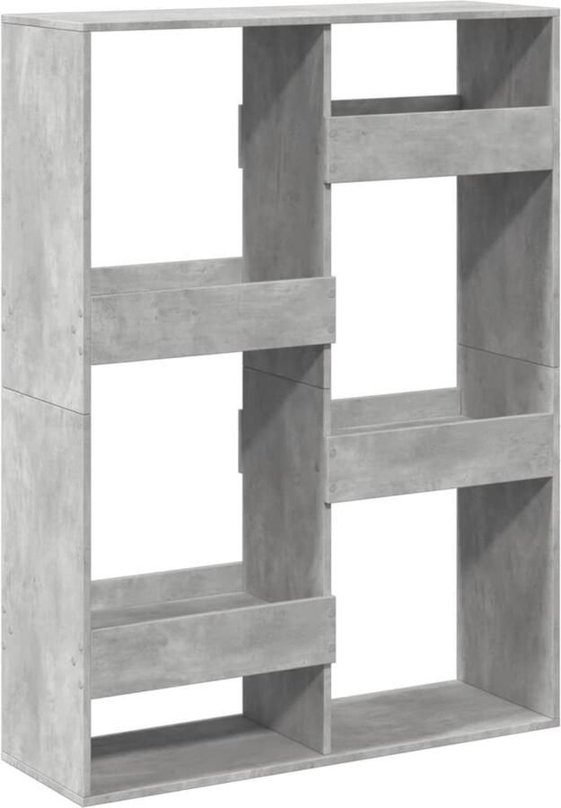 VidaXL Kamerscherm 100x33x135 cm bewerkt hout betongrijs