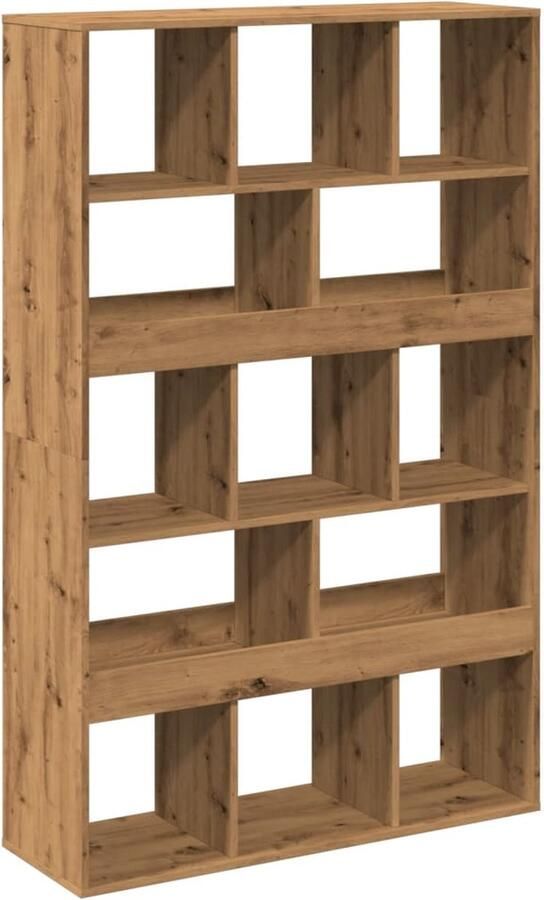 VidaXL Kamerscherm 100x33x156 5 cm bewerkt hout artisanaal eikenkleur