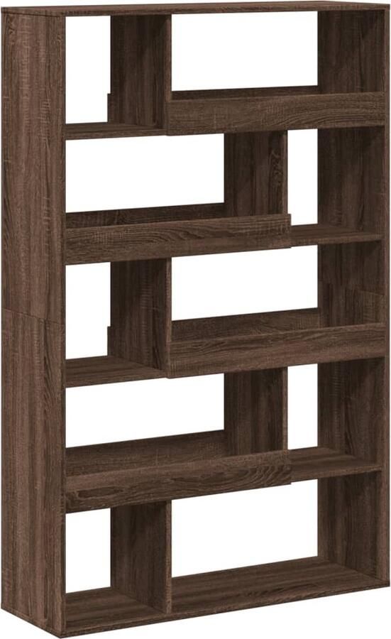 VidaXL Kamerscherm 100x33x156 5 cm bewerkt hout bruin eikenkleurig