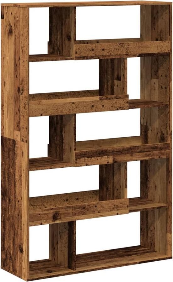 VidaXL Kamerscherm 100x33x156 5 cm bewerkt hout oud houtkleurig