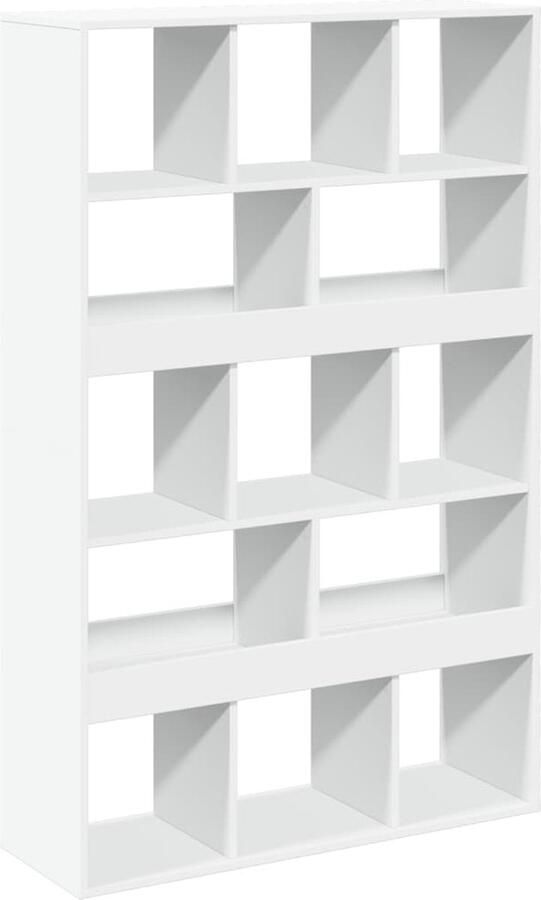 VidaXL Kamerscherm 100x33x156 5 cm bewerkt hout wit