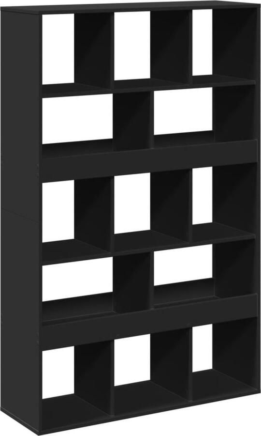 VidaXL Kamerscherm 100x33x156 5 cm bewerkt hout zwart