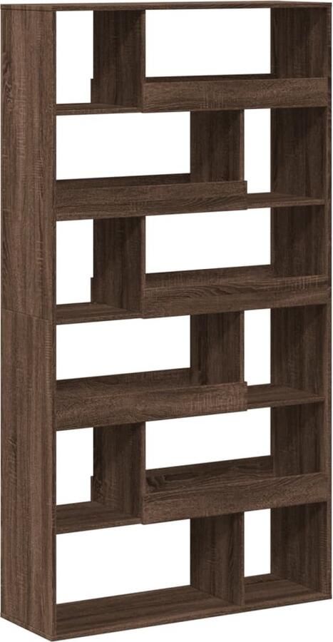 VidaXL Kamerscherm 100x33x187 5 cm bewerkt hout bruin eikenkleurig