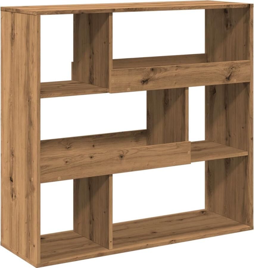 VidaXL Boekenkast 100x33x94 5 cm bewerkt hout artisanaal eikenkleurig