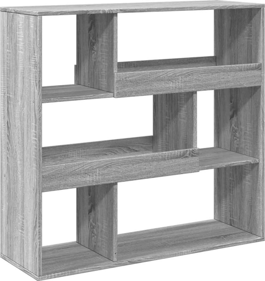 VidaXL Kamerscherm 100x33x94 5 cm bewerkt hout grijs sonoma eikenkleur