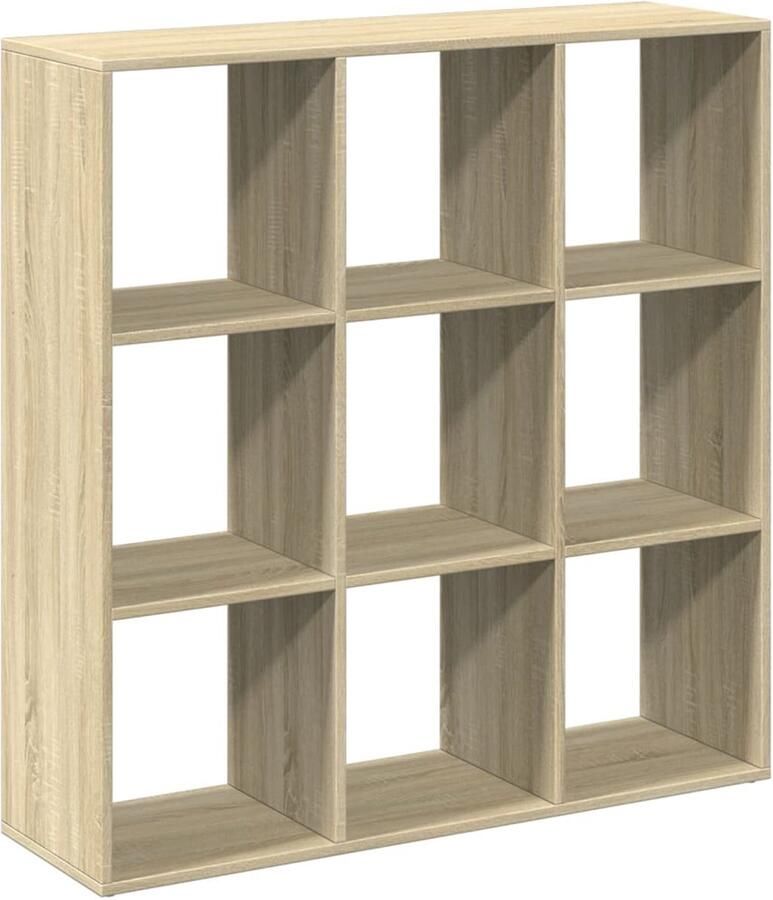 VidaXL Boekenkast 9 Vakken Sonoma Eiken 102x29x103 5 cm Boekenkast Boekenkasten Boeken Plank Schappenkast