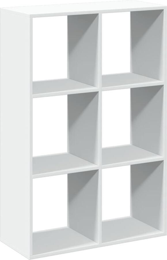 VidaXL Kamerscherm boekenkast 69 5x29x103 5 cm bewerkt hout wit