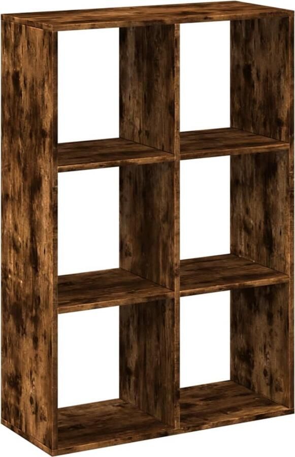 VidaXL Kamerscherm boekenkast 69 5x29x103 5 cm hout gerookt eiken