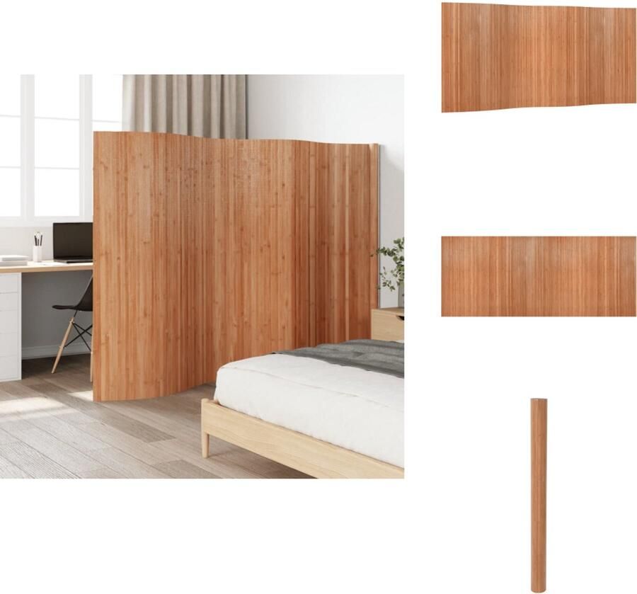 VidaXL Kamerscherm Kamerschermen Privacy Scherm Privacyscherm Kamerscherm 165x400 cm bamboe naturel