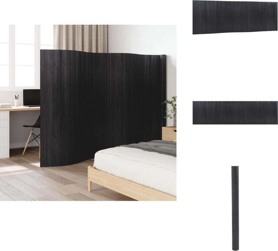 VidaXL Kamerscherm Kamerschermen Privacy Scherm Privacyscherm Kamerscherm 165x600 cm bamboe grijs