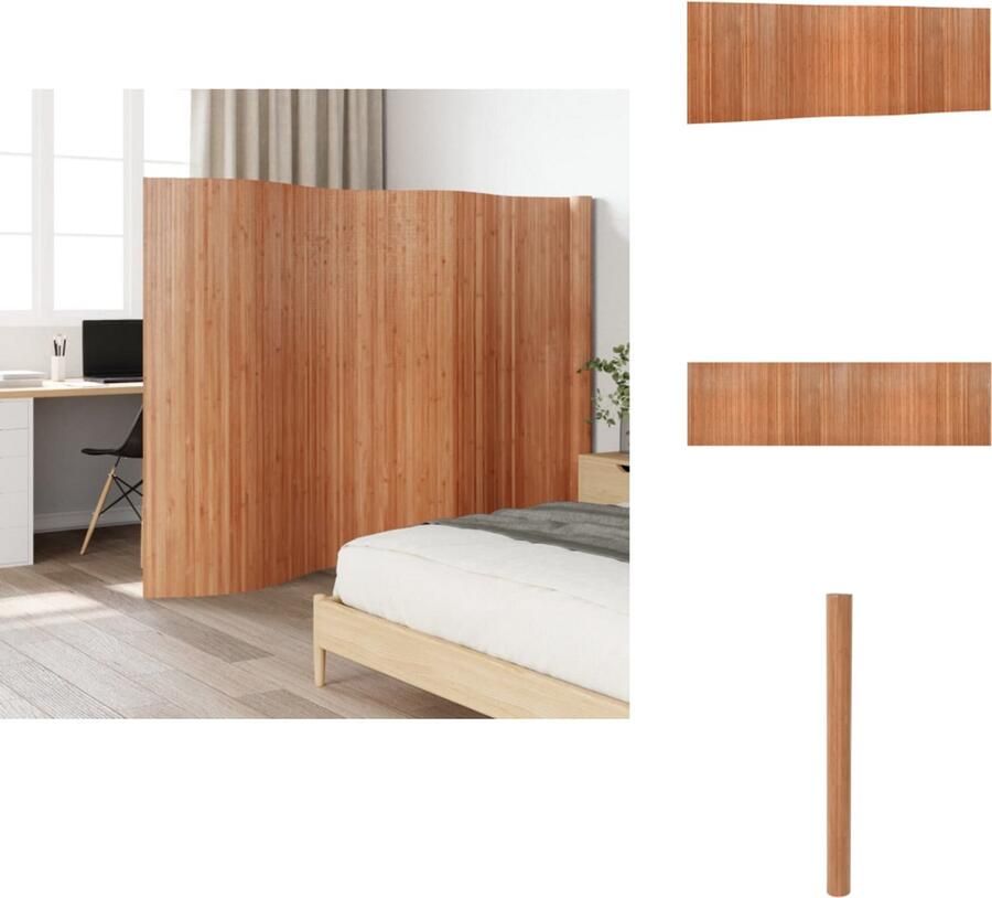 VidaXL Kamerscherm Kamerschermen Privacy Scherm Privacyscherm Kamerscherm 165x600 cm bamboe naturel