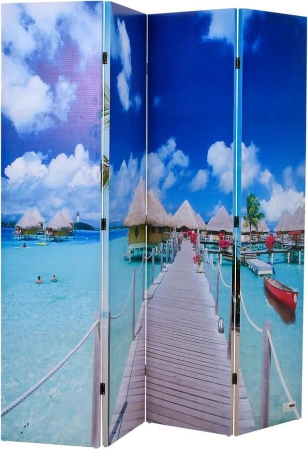 VidaXL -Kamerscherm-inklapbaar-strand-160x170-cm