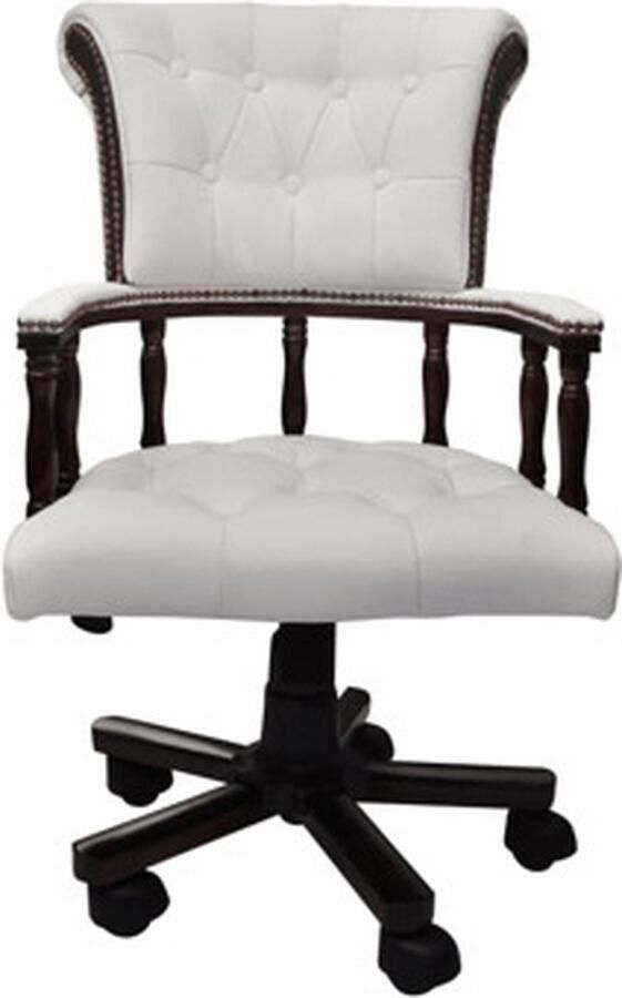 VidaXL -Kantoorstoel-draaibaar-wit