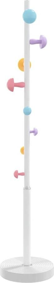 VidaXL -Kapstok-172-cm-gepoedercoat-ijzer-wit - Foto 1
