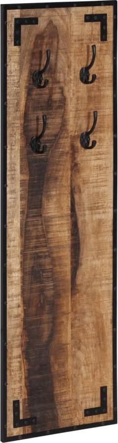 VidaXL -Kapstok-35x8x110-cm-massief-ruw-mangohout