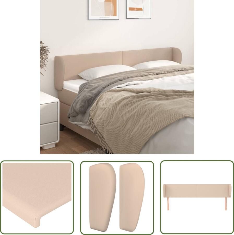 The Living Store Hoofdeind Cappuccino Kunstleer 183x23x78 88 cm Verstelbare Hoogte Hoofdboard Kapstok Bedroom Decoratie Bruine Meubels Lederlook