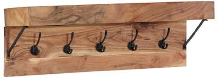 VidaXL Kap- en Hoofdrek Natuurlijke Acaciahout Massief Acaciahout Haken - Foto 2