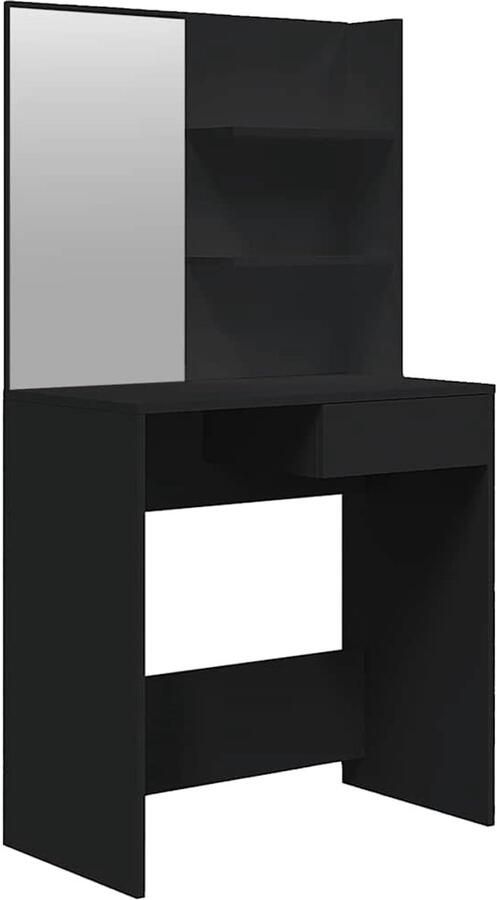 VidaXL Kaptafel met spiegel 74 5x40x141 cm zwart - Foto 2