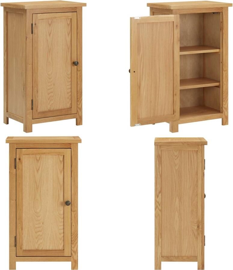 VidaXL Kast 45x32x85 cm massief eikenhout Kast Kasten Wandkast Wandkasten
