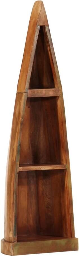 VidaXL Kast bootvorm 39x27x127 cm gerecycled hout