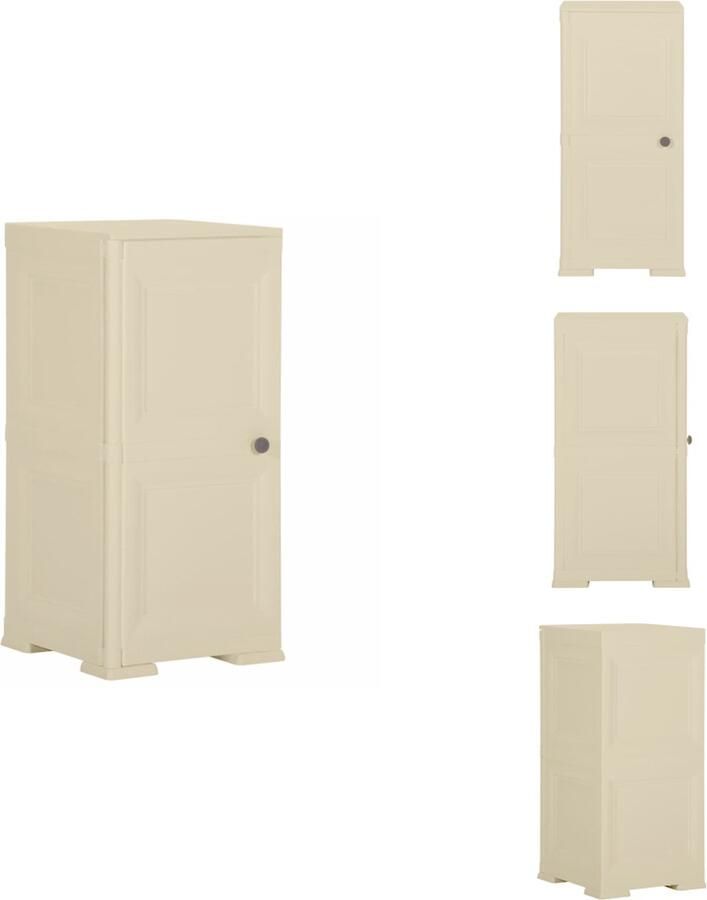 VidaXL Kast Kasten Kast Opberglocker Opbergkast hout-look 40x43x85-5 cm kunststof angorawit