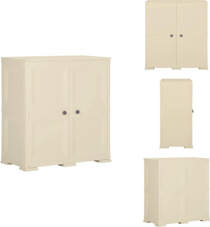 VidaXL Kast Kasten Kast Opberglocker Opbergkast hout-look 79x43x85 5 cm kunststof angorawit