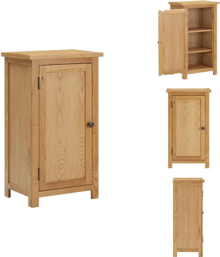 VidaXL Kast Kasten Wandkast Wandkasten Kast 45x32x85 cm massief eikenhout