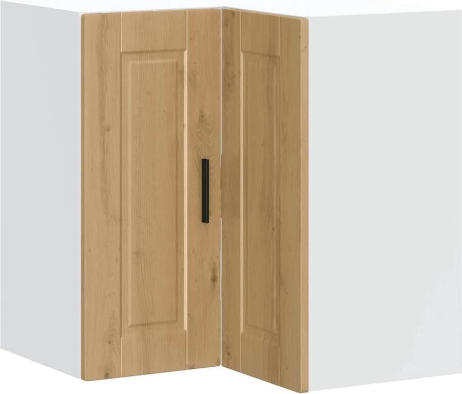 VIDAXL Keuken hoekkast "Porto" bewerkt hout artisanaal eikenkleur