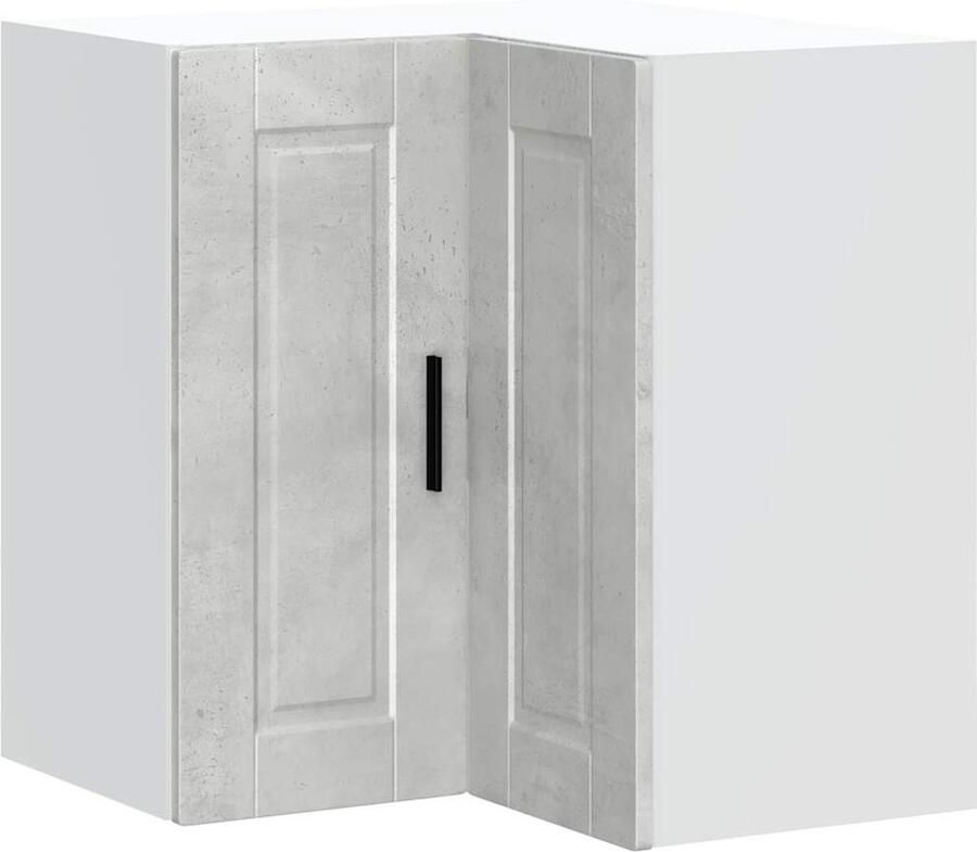 VIDAXL Keuken hoekkast "Porto" bewerkt hout betongrijs