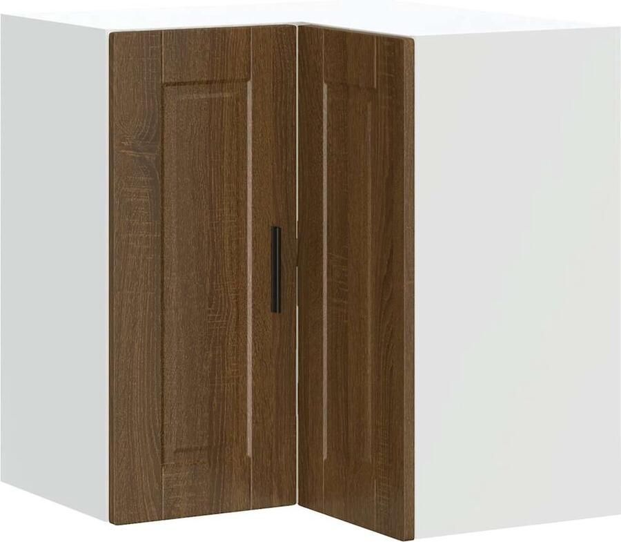 VIDAXL Keuken hoekkast "Porto" bewerkt hout bruin eikenkleur