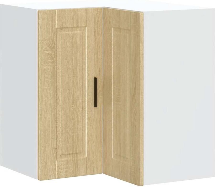 VIDAXL Keuken hoekkast "Porto" bewerkt hout sonoma eikenkleurig