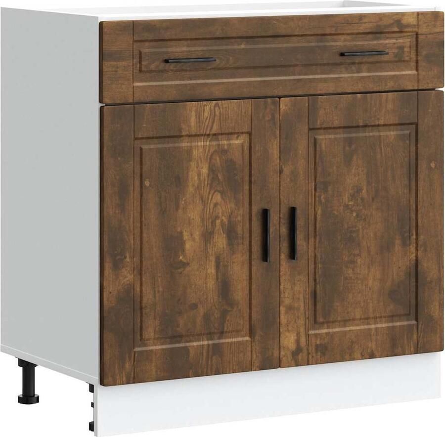 VidaXL Keuken onderkast Porto Gerookt eiken