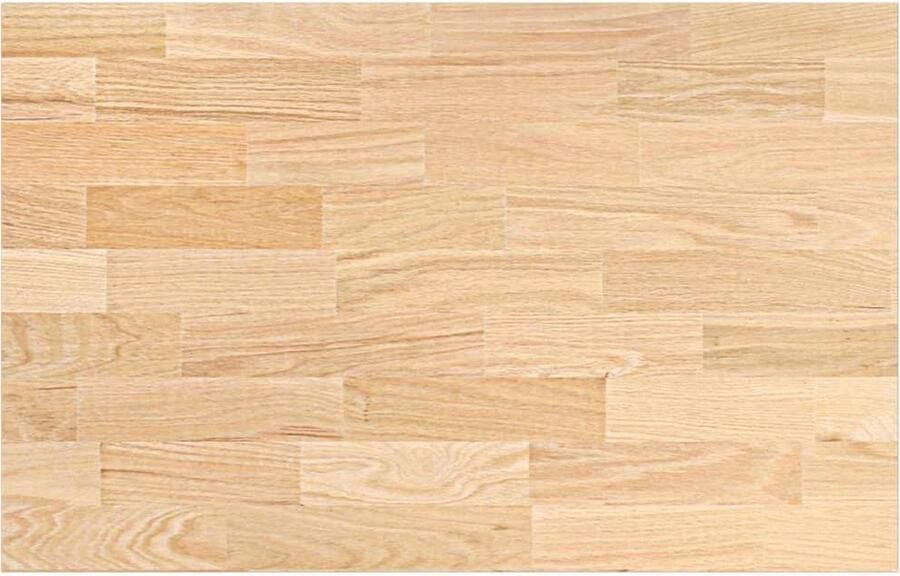 VidaXL Keuken werkblad rechthoekig 100x63 5x4 cm massief eikenhout