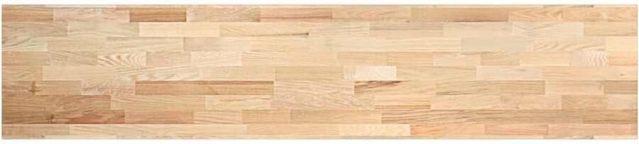 VidaXL Keuken werkblad rechthoekig 300x63 5x2 7 cm massief eikenhout