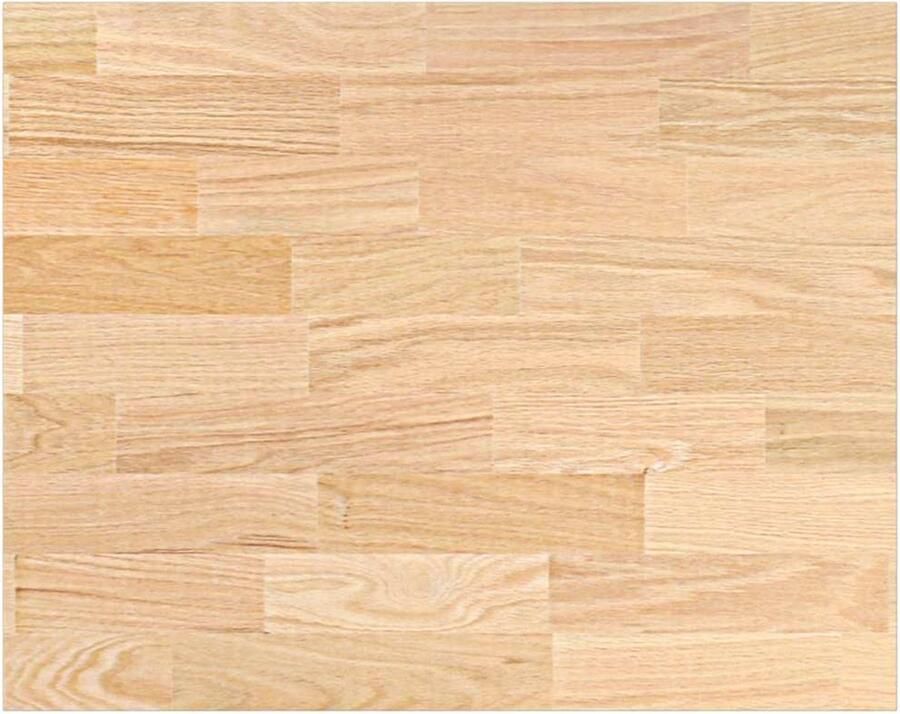 VidaXL Keuken werkblad rechthoekig 80x63 5x2 7 cm massief eikenhout