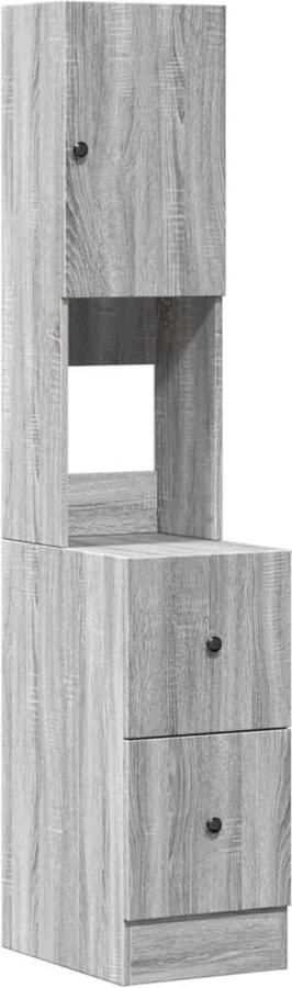 VidaXL -Keukenkast-35x50x180-cm-bewerkt-hout-grijs-sonoma-eiken