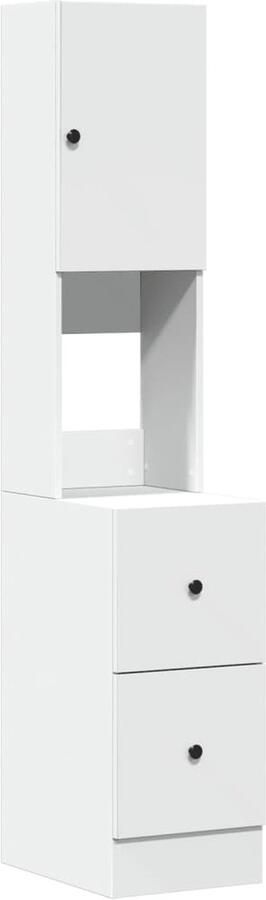 VidaXL Keukenkast 35x50x180 cm bewerkt hout wit