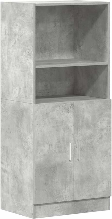 VidaXL Keukenkast 57x41 5x131 5 cm betongrijs